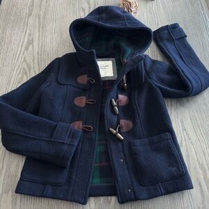Abercrombie & Fitch Toggle Button Wool Peacoat Size S A&F